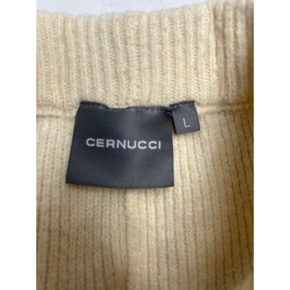 Cernucci women’s ribbed knit joggers in Oatmeal. Size M. - Picture 4 of 7